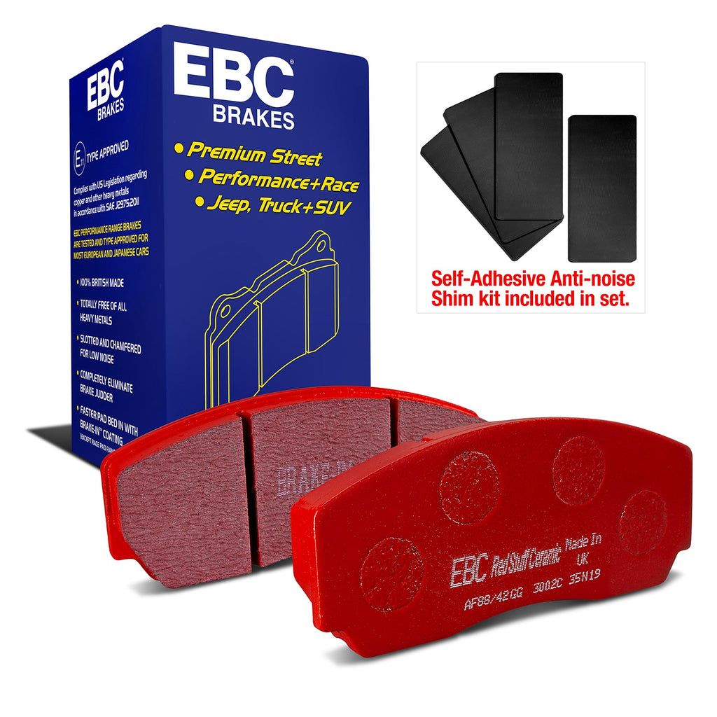 Pastiglie freni EBC Redstuff anteriori per Lotus Esprit