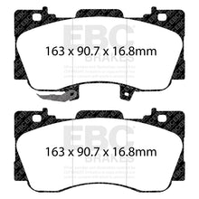 Pastiglie freni EBC RP-X da pista anteriori per Ford Mustang (6ª generazione)
