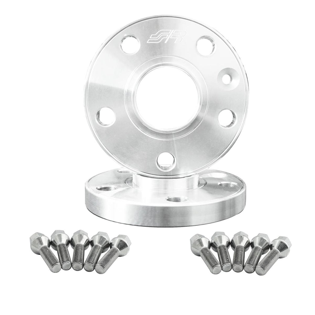 Distanziali ruota in alluminio 10mm 5x112 mozzo 57.1 con bulloneria