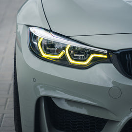Moduli LED DRL Gialli SK-Import per Fari BMW M3 F80 M4 F82 F83 LCI