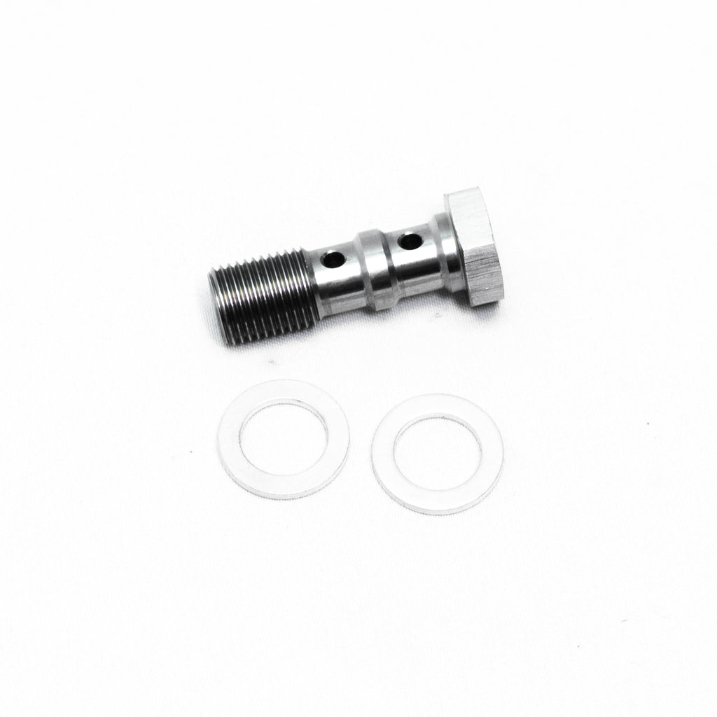 Bullone banjo in acciaio inox — M10x1.0 bullone banjo doppio in acciaio inox (30 mm)