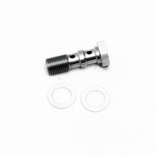 Carica l'immagine nel visualizzatore di Gallery, Bullone banjo in acciaio inox — M10x1.0 bullone banjo doppio in acciaio inox (30 mm)