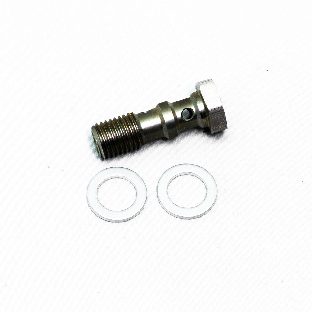 Bullone banjo in acciaio inox — M10x1.25 bullone banjo doppio in acciaio inox (30 mm)