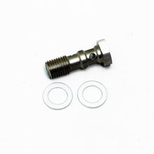 Carica l'immagine nel visualizzatore di Gallery, Bullone banjo in acciaio inox — M10x1.25 bullone banjo doppio in acciaio inox (30 mm)