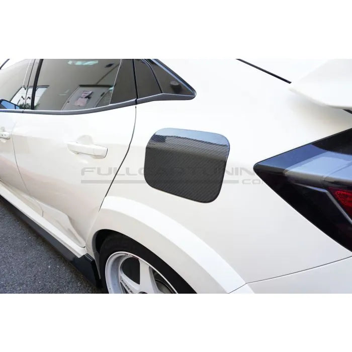 CarbonWorks Copertura sportello carburante in carbonio per Honda Civic Type R FK8/FK7 2017-2023 - foto 1