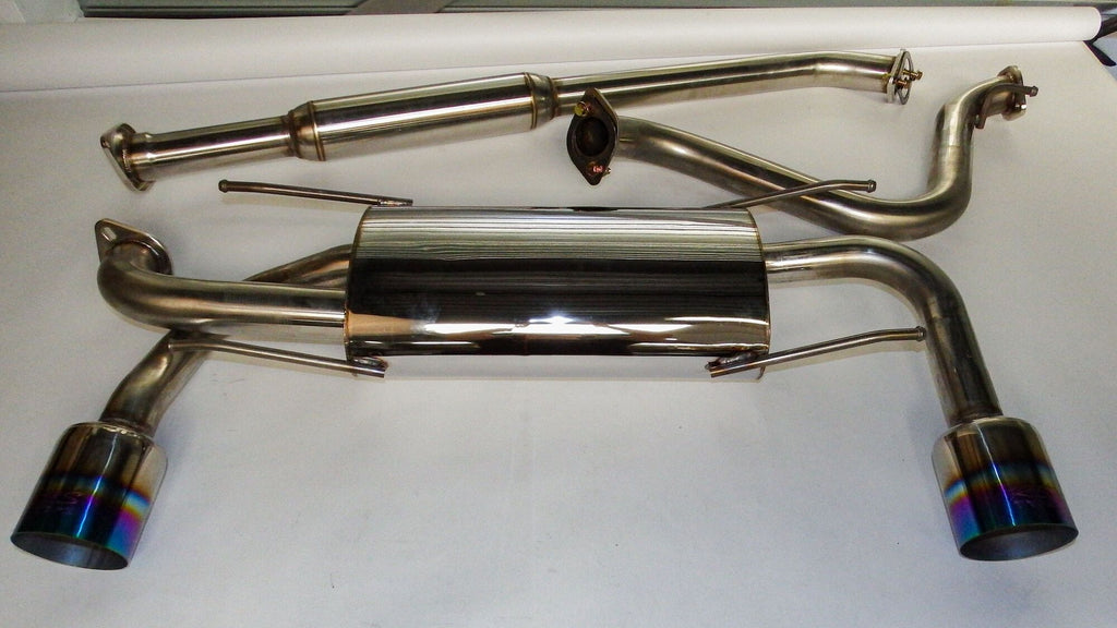 Scarico Cat-Back Terminali Bruciati SK-Import Subaru BRZ Toyota GT86 102mm Inox