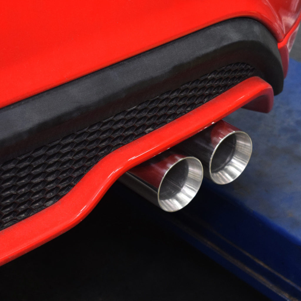 Impianto di Scarico Cat Back con Terminali Lucidati Ford Fiesta MK7 ST180 1.6 Ecoboost 2013-2018 - foto 5