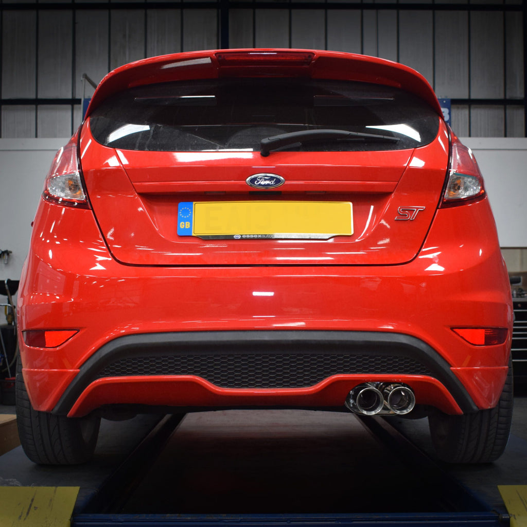 Impianto di Scarico Cat Back con Terminali Lucidati Ford Fiesta MK7 ST180 1.6 Ecoboost 2013-2018 - foto 4
