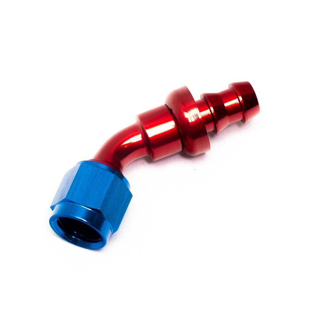 Raccordo Push-On Dash blu e rosso — Dash 6 / 45°