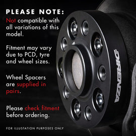 Adattatori Distanziali PCD 25mm BMW Serie 1 E81 E82 E87 E88 a Cerchi con foratura SEAT 5x112 - Coppia - foto 2