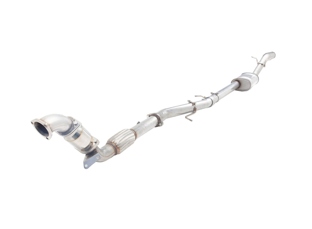Sistema di scarico turbo-back XFORCE 3 con catalizzatore sportivo acci