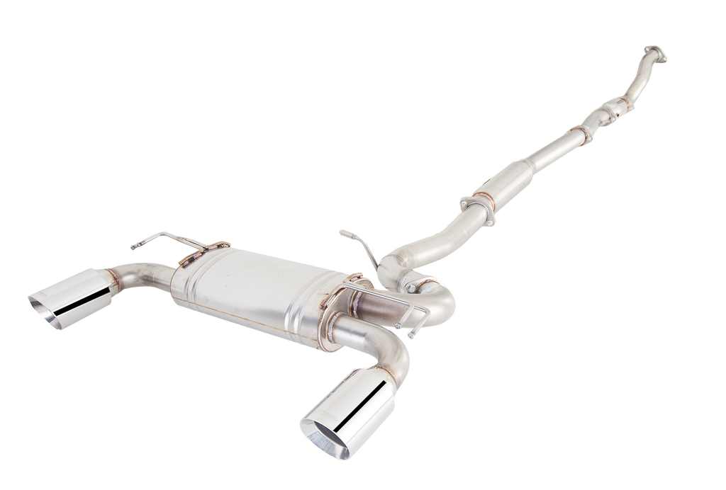 Sistema di scarico downpipe-back XFORCE 3 acciaio inox 409 - Mitsubish