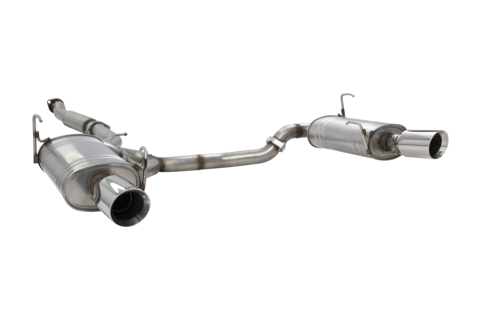 Sistema di scarico cat-back XFORCE 3 silenziatori ovali acciaio inox 4
