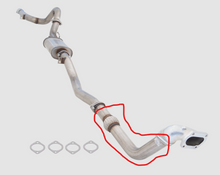 Carica l'immagine nel visualizzatore di Gallery, Sistema di scarico turbo-back XFORCE 3 acciaio inox 409 - Toyota Land 