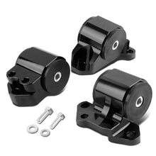 Carica l'immagine nel visualizzatore di Gallery, Supporti Motore 3 Fori SK-Import Neri Alluminio CNC Honda Civic EG EH EJ