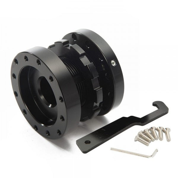 Prolunga Mozzo Volante SK-Import Regolabile Nera Alluminio Universale
