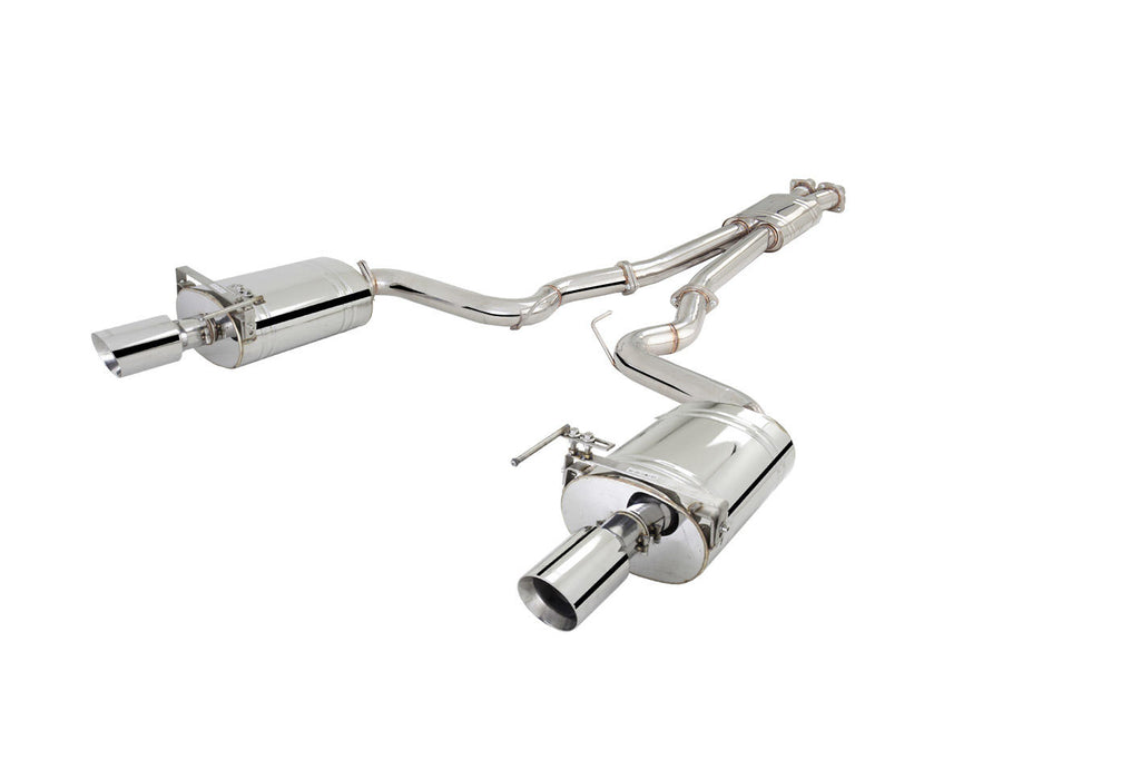 Sistema di scarico cat-back XFORCE 3 silenziatori ovali acciaio inox 3