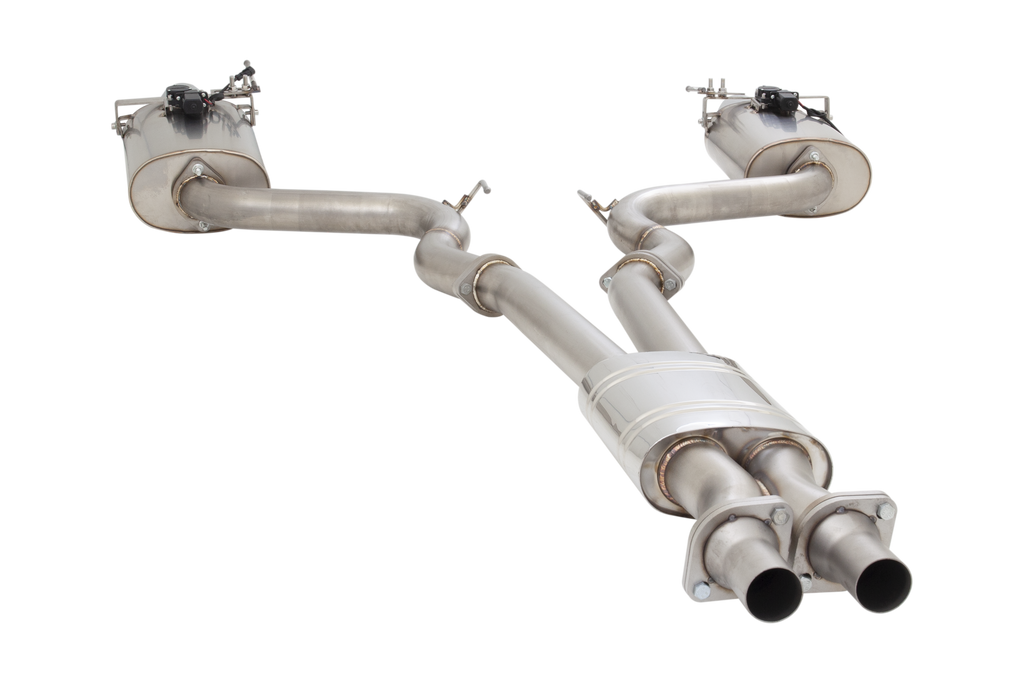 Sistema di scarico cat-back Varex XFORCE 3 silenziatori ovali acciaio 