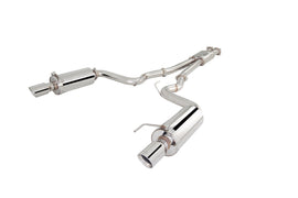 Sistema di scarico cat-back XFORCE 3 silenziatori ovali acciaio inox 3