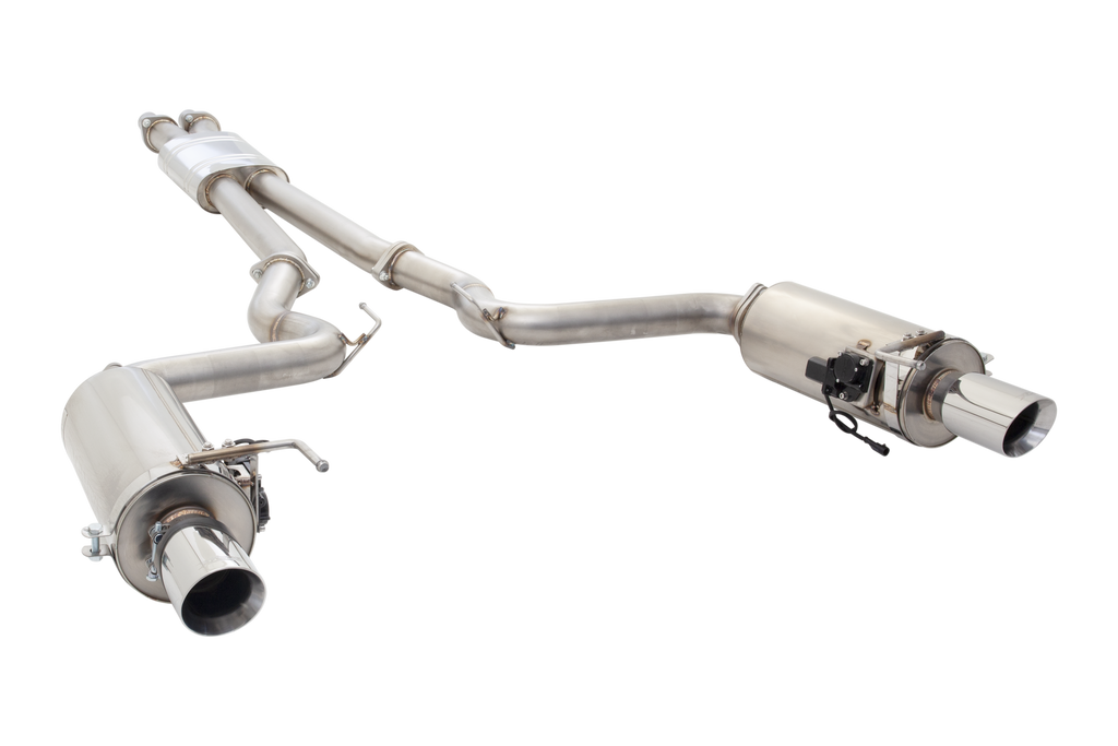 Sistema di scarico cat-back Varex XFORCE 3 silenziatori tondi acciaio 