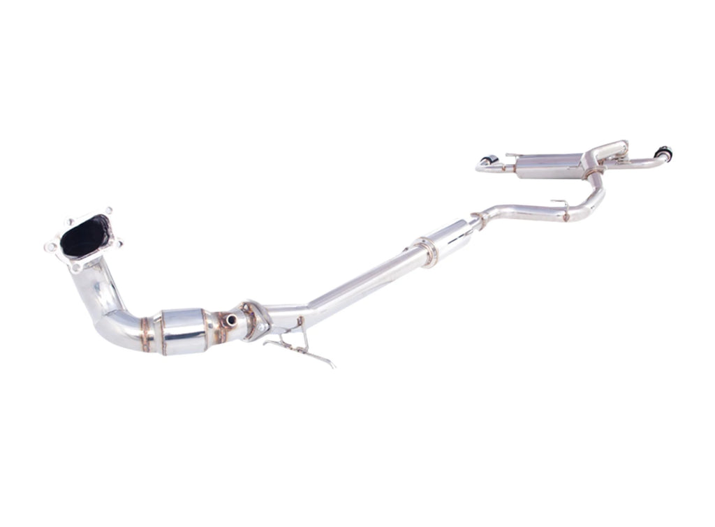 Sistema di scarico turbo-back XFORCE 3 con catalizzatore sportivo acci