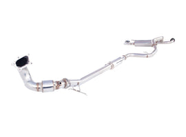Sistema di scarico turbo-back XFORCE 3 con catalizzatore sportivo acci
