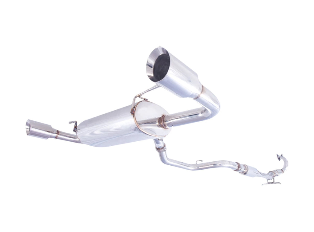 Sistema di scarico turbo-back XFORCE 3 con catalizzatore sportivo acci