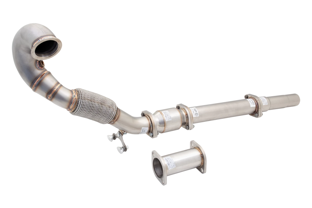 Downpipe XFORCE 3 con catalizzatore sportivo acciaio inox 304 - Volksw