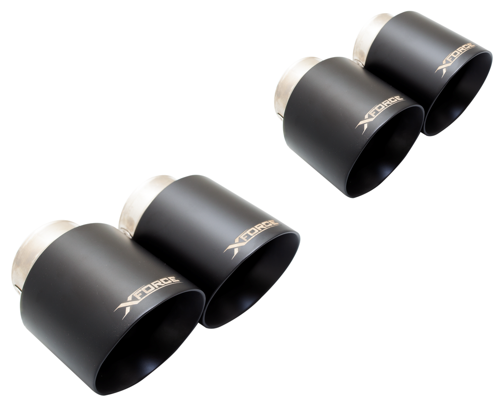 Terminali di scarico XFORCE 4 nero - BMW Serie M3 Serie M4 (G80 / G81 