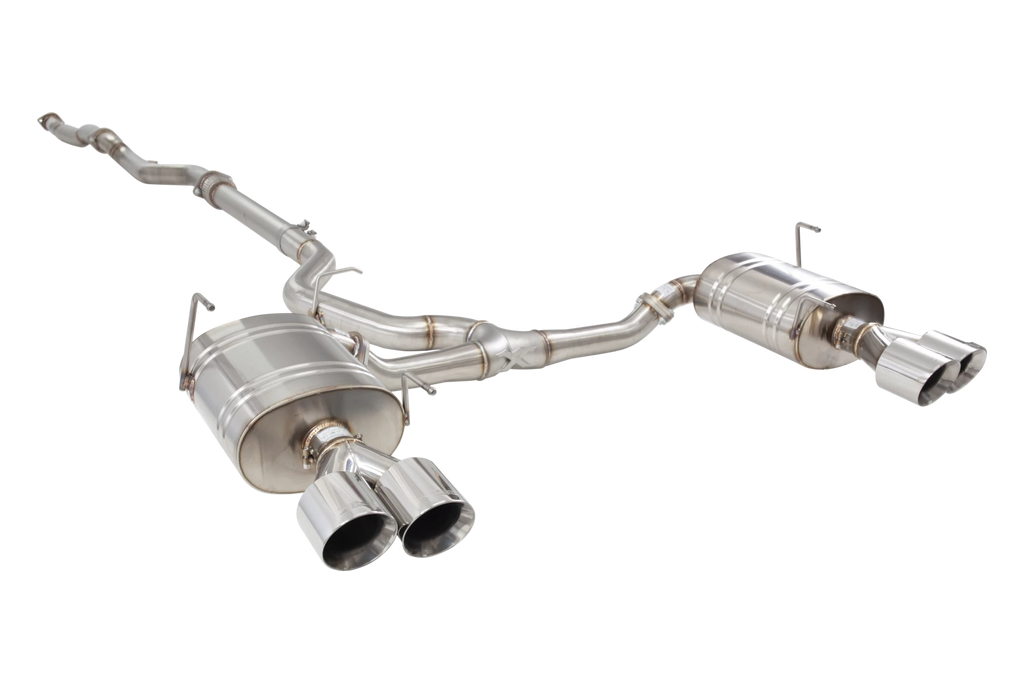 Sistema di scarico cat-back XFORCE 3 versione street acciaio inox 304 
