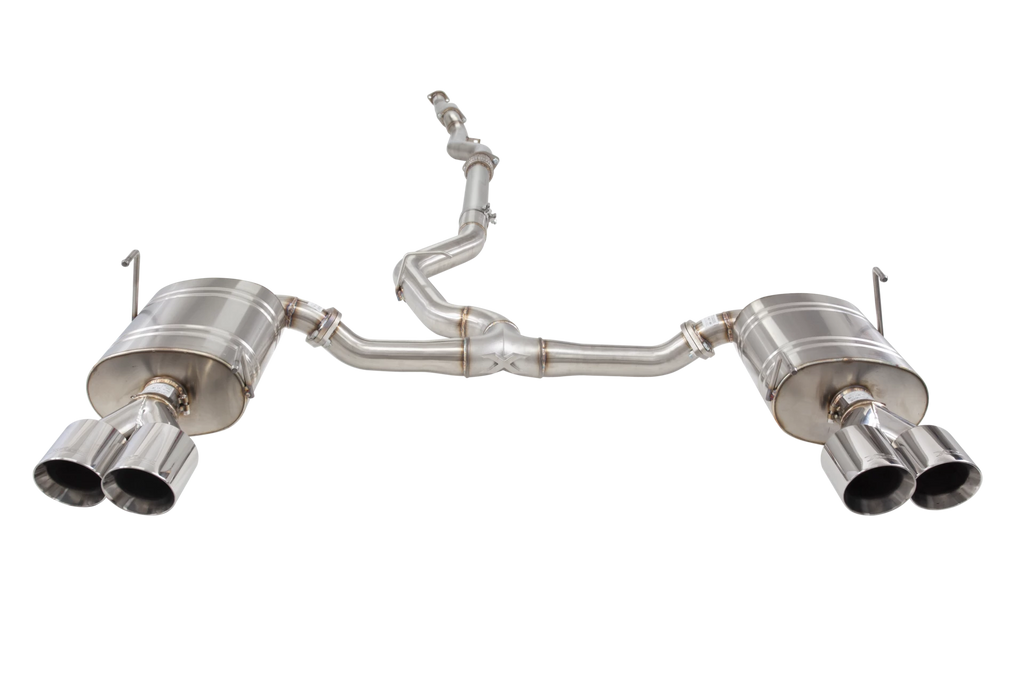 Sistema di scarico cat-back XFORCE 3 versione street acciaio inox 304 