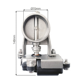 Valvola di scarico elettronica con interruttore diam.70mm