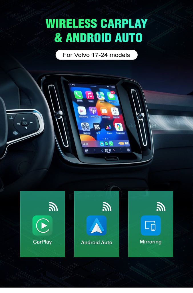 Modulo CarPlay Volvo display verticale 9 pollici 2
