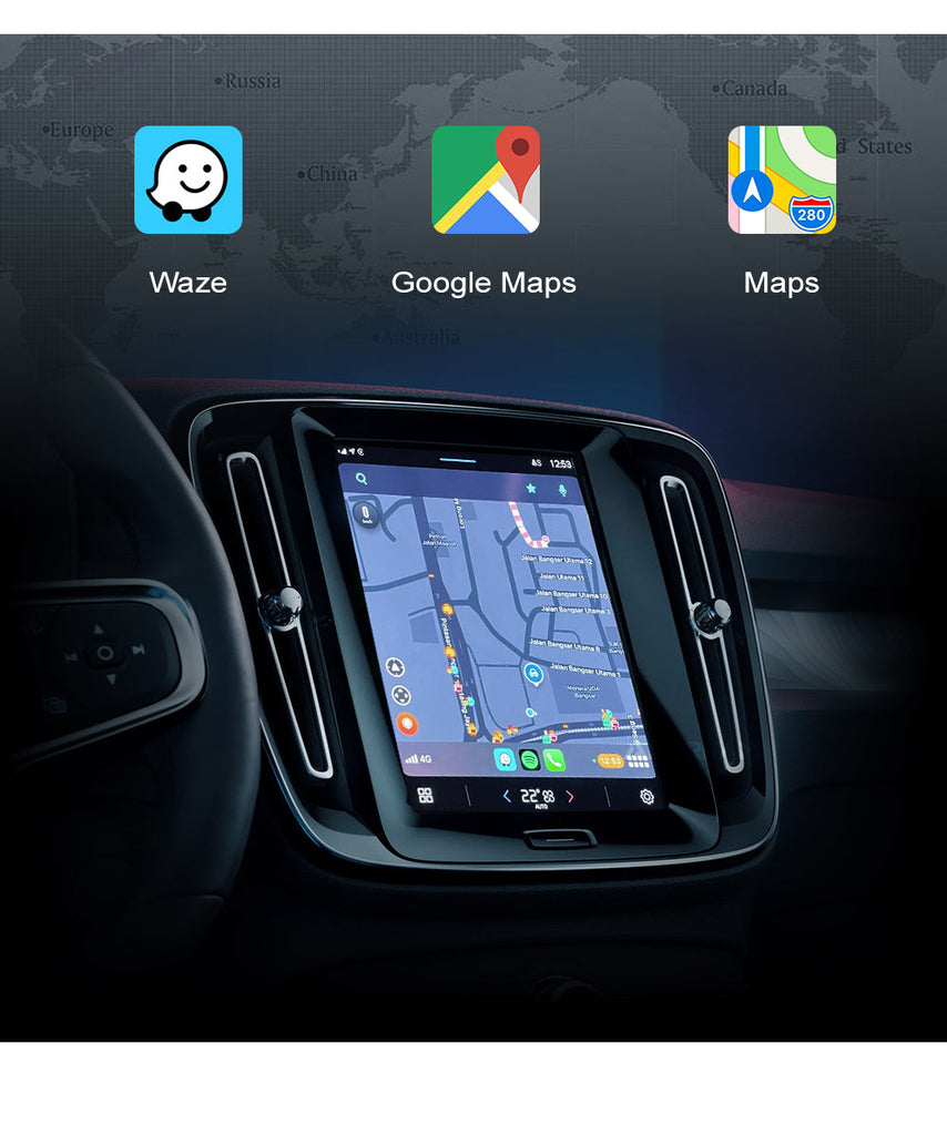 Modulo CarPlay Volvo display verticale 9 pollici 8