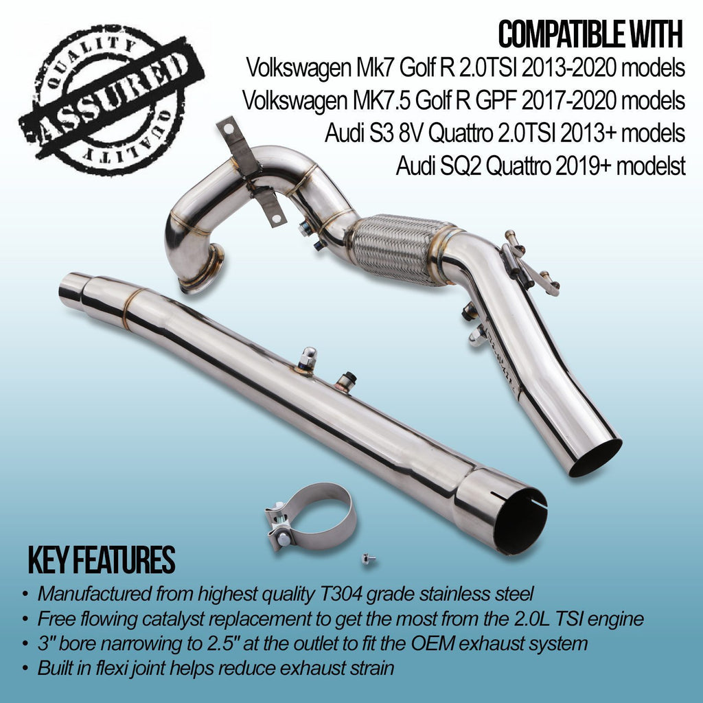 Downpipe Decat 3" Audi SQ2 GA Quattro dal 2019 - foto 2