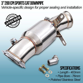 Downpipe con Catalizzatore Sportivo 200 Celle 3