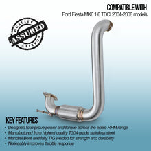 Downpipe Decat Ford Fiesta Mk6 1.6 TDCi 04-08 - foto 3