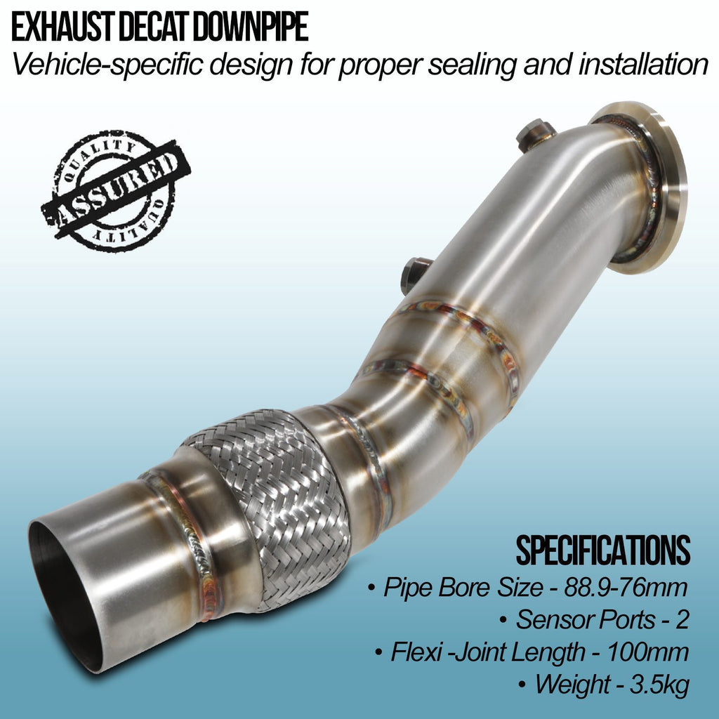Downpipe Decat BMW 4 Series F32/F33/F36 420i 430i B48 15-18 - foto 2