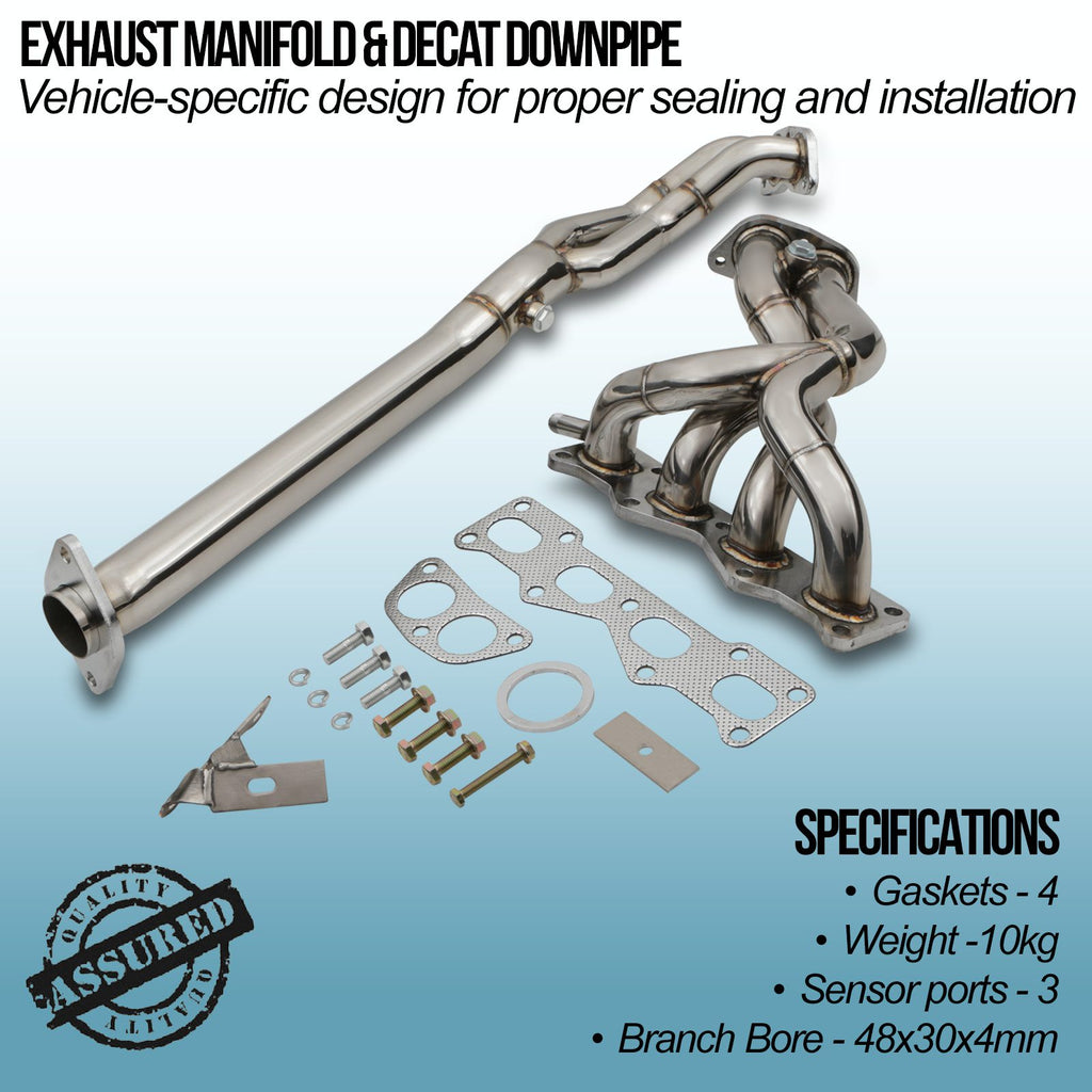 Collettore di Scarico e Downpipe Decat Mazda MX5 NB MK2.5 1.8 01-05 - foto 3