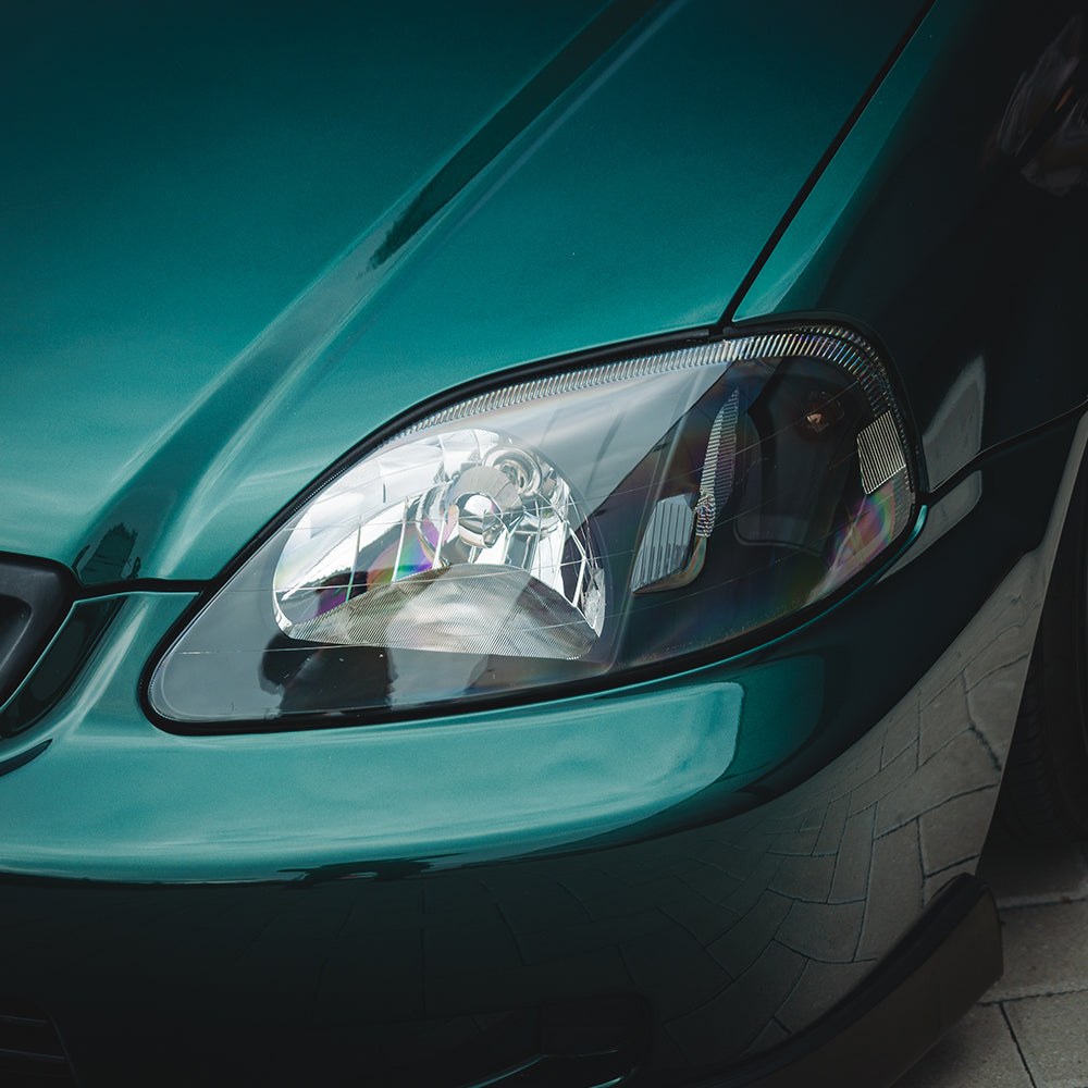 Fari Anteriori JDM Style SK-Import Neri Regolazione Manuale Honda Civic EK EJ Facelift Phase 2 - foto 4