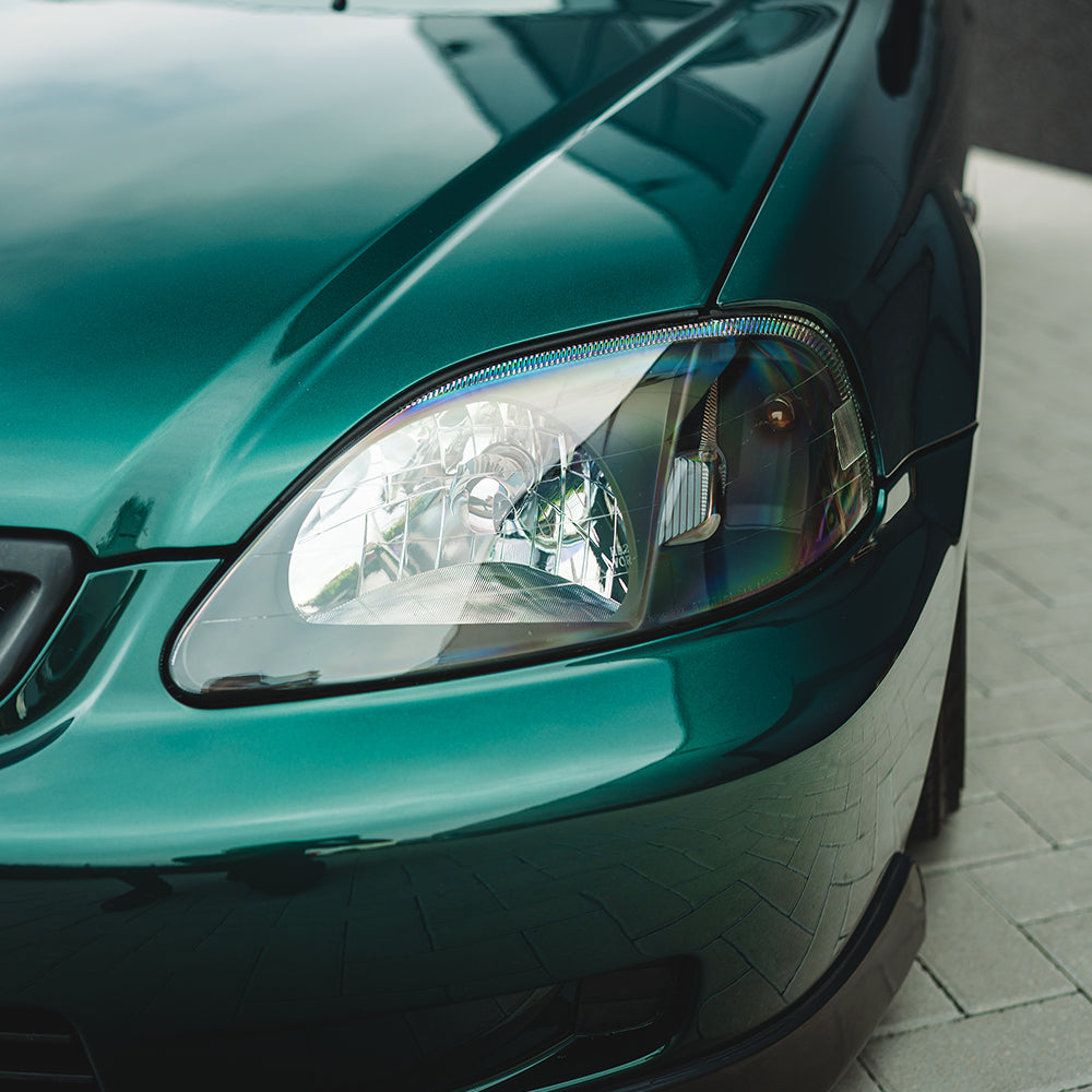 Fari Anteriori JDM Style SK-Import Neri Regolazione Manuale Honda Civic EK EJ Facelift Phase 2 - foto 5