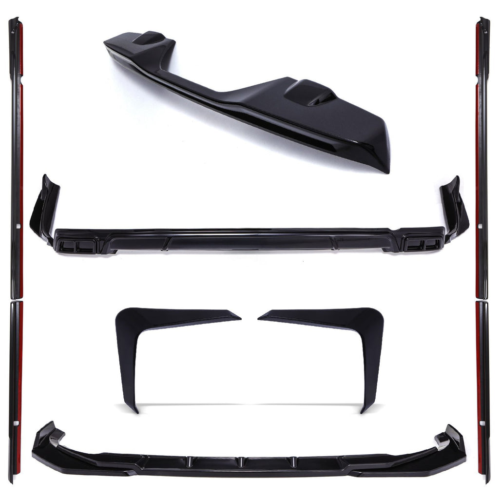 Kit Aero Completo Nero Lucido Ford Transit Custom MK2 SWB Portellone dal 2023 - foto 2