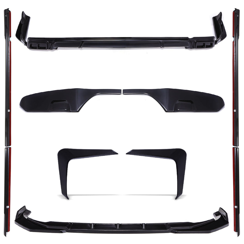 Kit Aero Completo Nero Lucido Ford Transit Custom MK2 SWB Porte a Battenti dal 2023 - foto 2