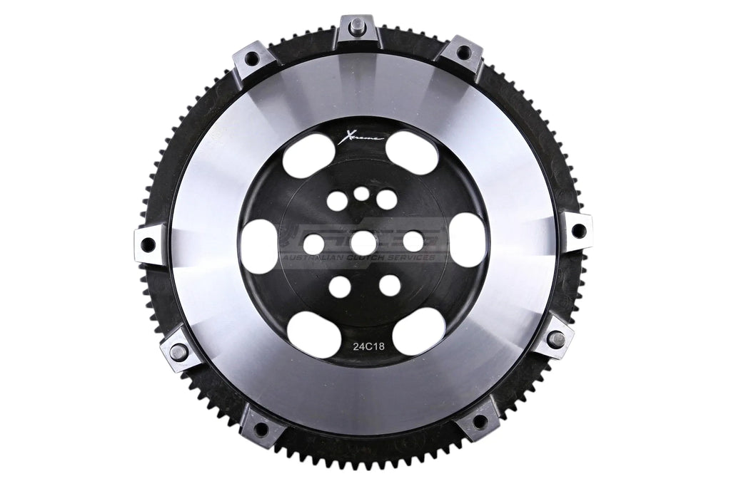 Volano Xtreme Clutch acciaio cromo-molibdeno*(6 bulloni albero motore) - Mitsubishi Galant serie 6 E33A E38A E39A 1988-1993 / Mitsubishi Lancer Evo 2 3 CE9A 1994-1996