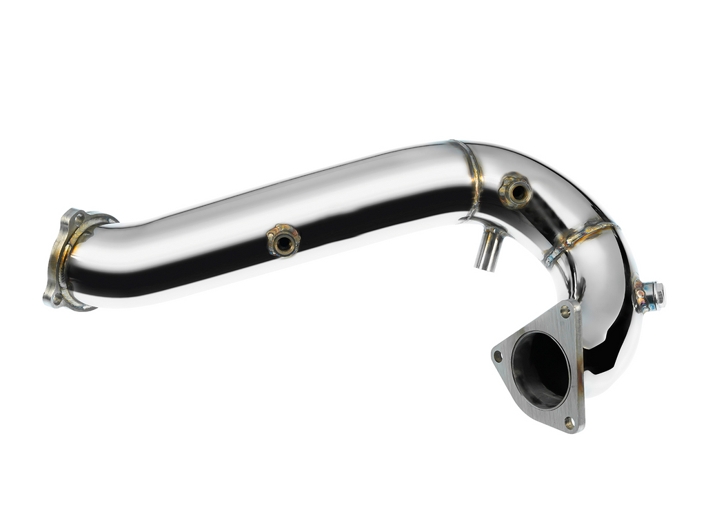 Dettaglio flangia e attacchi del downpipe FMIC.Pro Audi A4 B8 TDI