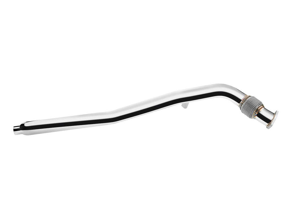 Dettaglio del giunto flessibile rinforzato del downpipe FMIC.Pro Audi A6