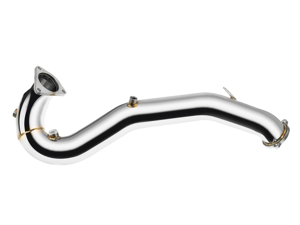 Dettaglio della flangia simmetrica del downpipe FMIC.Pro Audi B8 TDI