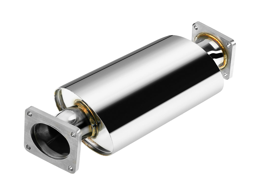 Dettaglio del downpipe decat FMIC.Pro da 63,5 mm per BMW 3.0d M57N