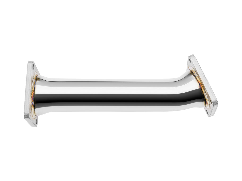 Dettaglio del downpipe FMIC.Pro da 63,5 mm per BMW 2.0d M47N2