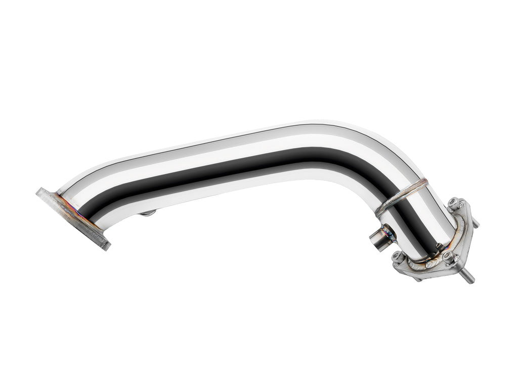 Dettaglio degli attacchi del downpipe decat FMIC.Pro Audi A4 2.7 TDI